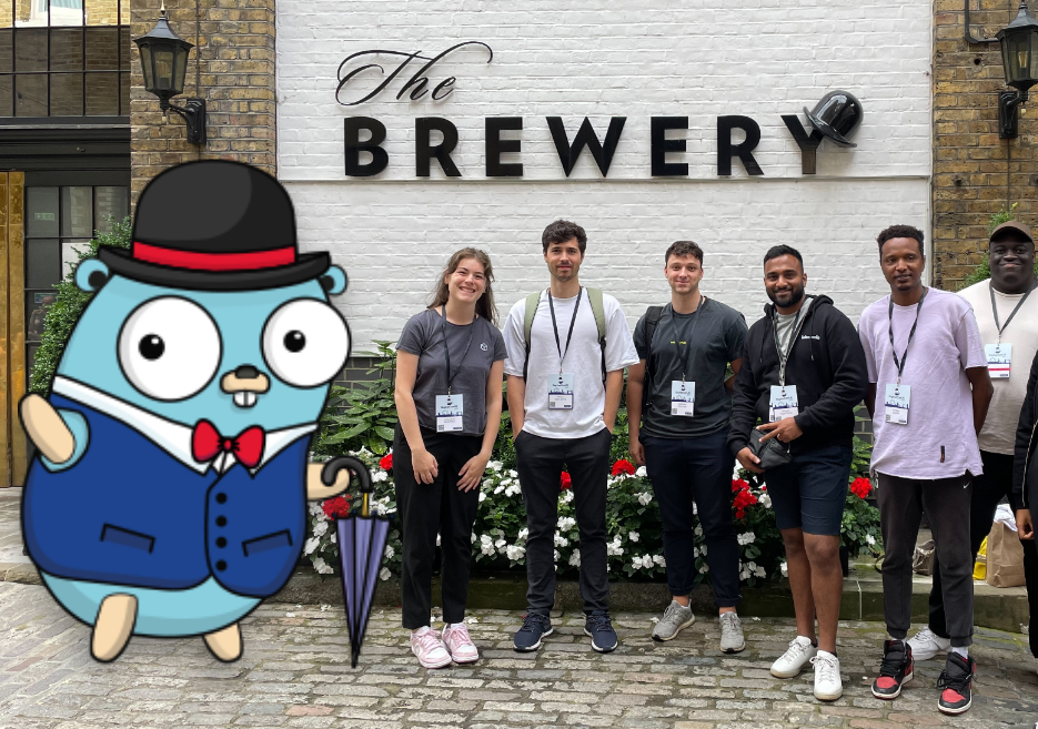 Part of the Leboncoin team at the GopherconUK 2023